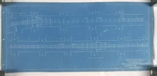Vtg NYC Subway Station Blueprint IRT 2nd Ave "EL" Track NY Railroad Houston St.