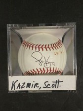 Scott Kazmir Tampa Bay Rays Signed Rawlings Baseball JSA “239 K’s” BB #