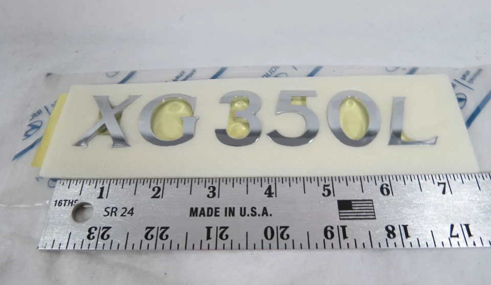 Hyundai XG350L 2002-2005 emblema para maletero trasero placa de identificación logotipo original OEM Foto 2 de 3
