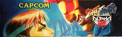Street Fighter Alpha 2 Arcade Marquee 26''x8''