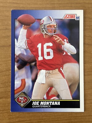 JOE MONTANA 1991 SCORE FOOTBALL CARD-#1-49rs-NFL HOFer | eBay