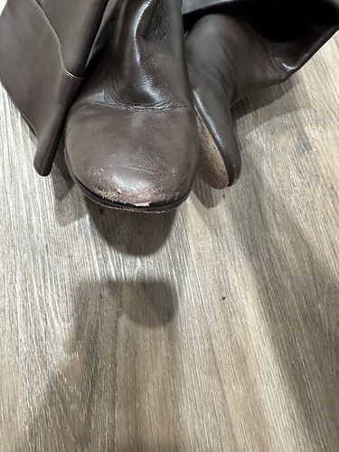 Kate Spade Shoes Womens Leather Size 9.5 M Brown Knee High Heeled Boots - Picture 8 of 10
