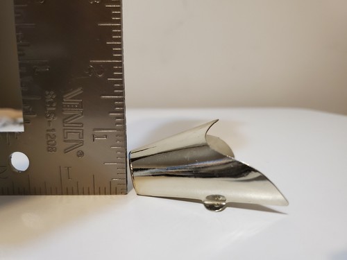 WESTERN COWBOY BOOT TIPS Pair - Silver Flat Tips Smooth - Picture 10 of 12