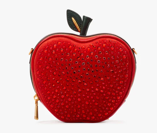 Kate Spade Big Apple Embellished 3d Leather Chain Crossbody ~NWT~ POPPY FIELD