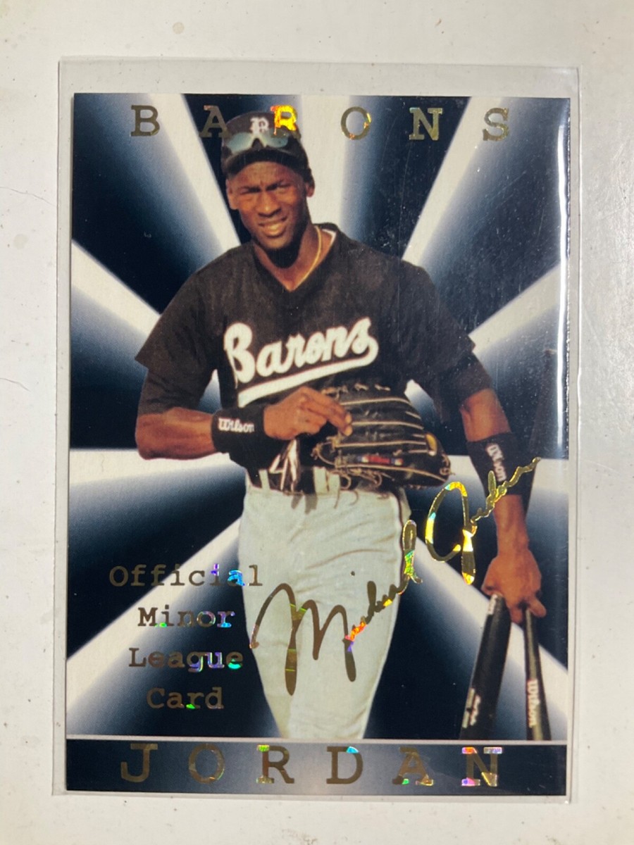 MICHAEL JORDAN Birmingham Barons Official Minor League Card