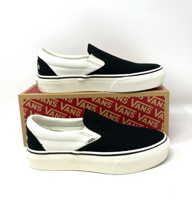 Vans Slip-on Platform Surf Supply Karina Black Canvas Sneaker Mens  VN0A3MVC4XY | eBay