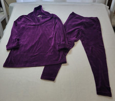 Vintage Victoria s Secret Comfy Purple Velour Lounge Set Women's Size M