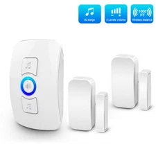 Wireless Window/Door Open 32 Chime Entry Security Alarm Doorbell Magnetic Sensor