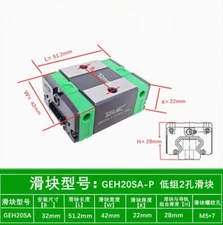 1PCS NEW FIT FOR SHAC linear guide block slider  GEH20SA-P