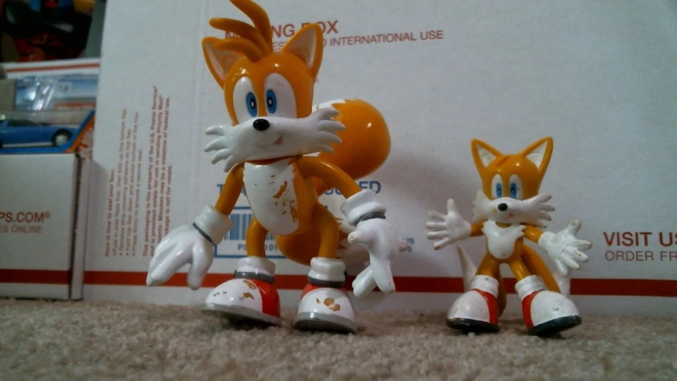 Figura de acción de cuerda Sega Sonic The Hedgehog Tails cola de trabajo Foto 2 de 3