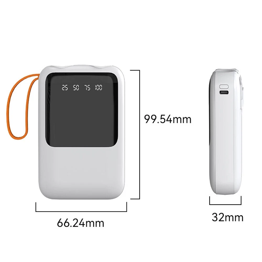 3*18650 DIY Power Bank Case with LED Display & Charging Cable  