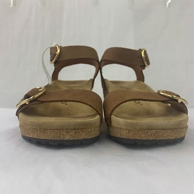 Birkenstock New w/ Box Papillio Soley Ring-Buckle Cognac Leather Reg Select Size