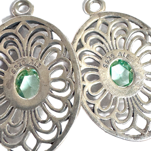 Authentic PANDORA VINTAGE ALLURE EARRINGS 14k gold 290678SSG RETIRED RARE! - Picture 5 of 5