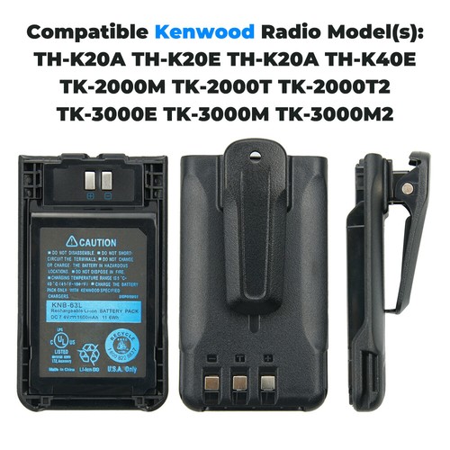 10PC KNB-63L 1600mAh Zamienny akumulator litowo-jonowy do Kenwood TK-2000 TK-3000/3501 - Zdjęcie 5 z 12
