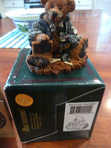 Boyds Bears "Wilson the Perfesser" Professor Teacher Figurine #2222 $5.95 - Picture 2 of 2