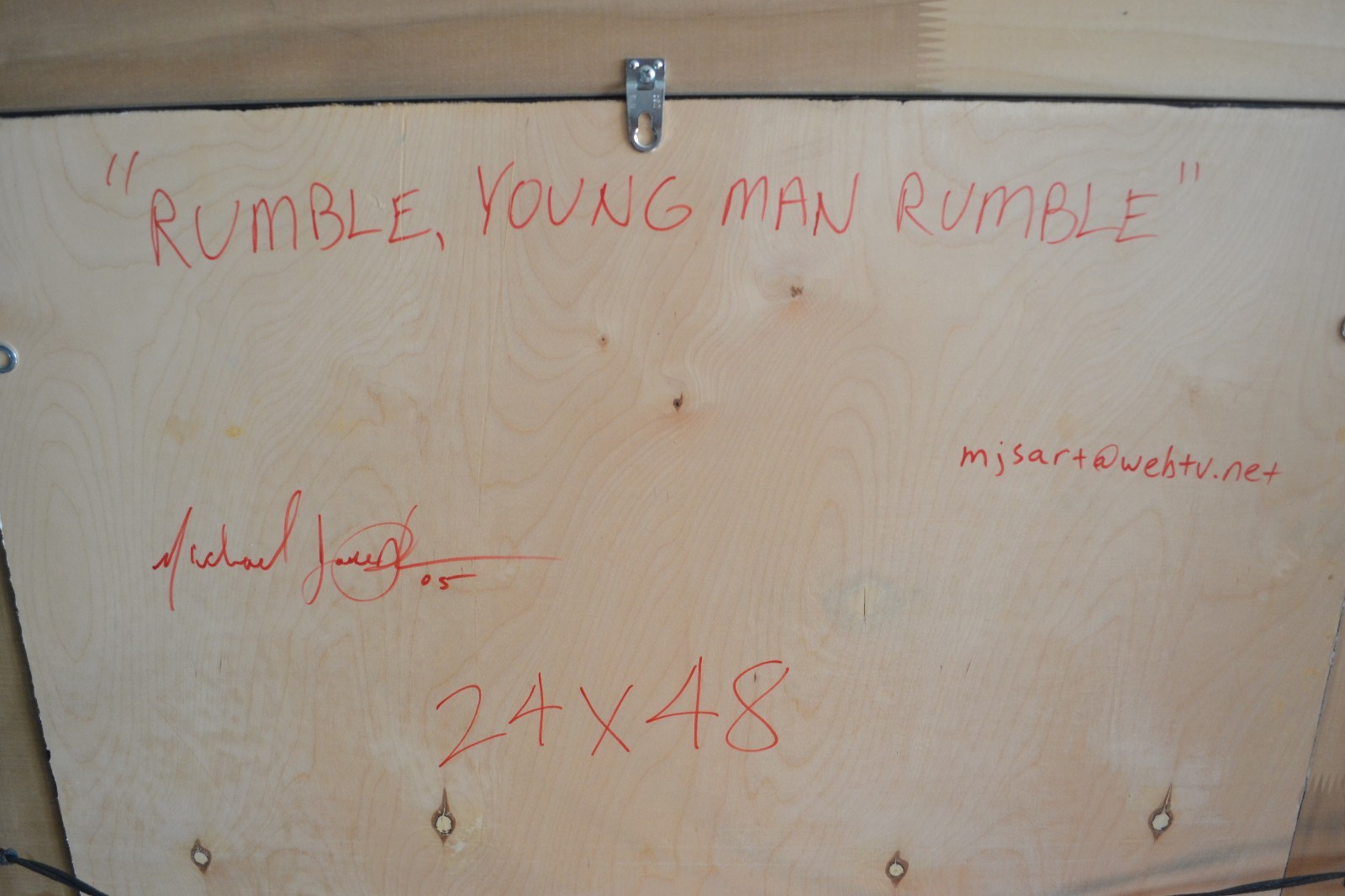 Michael Joseph Original Oil on Canvas Muhammad Ali "Rumble, Young Man Rumble" eBay