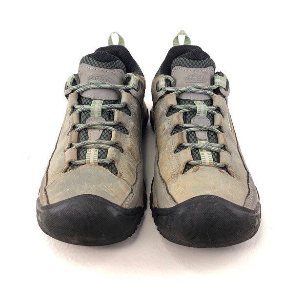 Scarpe da trekking basse impermeabili Keen Targhee III da donna taglia 7 verde anatra candeggina
