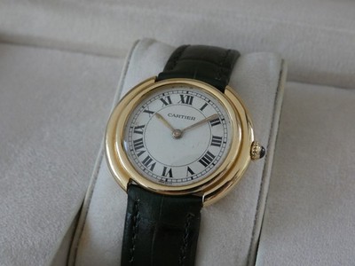 Cartier Vendome Ellipse - 18K / 750er Gold - 7809 - Handaufzug - Revision NEU -