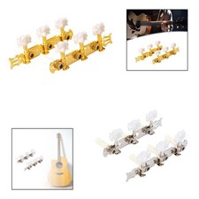 Set di 2 Meccaniche per Chitarra, Accessori per Accordatura Chitarre Acustiche E