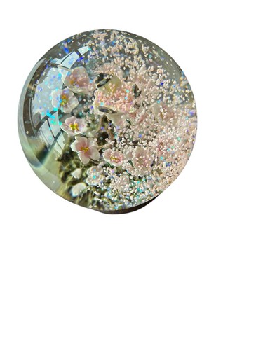 Cool Snow Globe Cherry Blossoms With Butterfly Scatter Joy Emerson - Picture 4 of 8