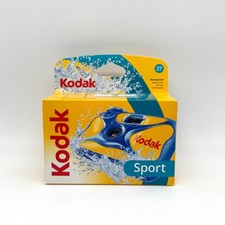 Kodak Sport Waterproof Disposable Camera New Sealed 27 Exposures Rugged Outdoor