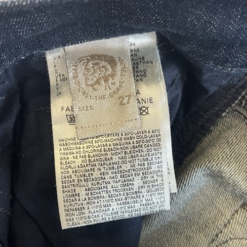 Diesel Livy Super Slim Straight Dark Blue Jeans Size 27 Inseam 28” Women’s Ladie - 第 9/13 張圖片