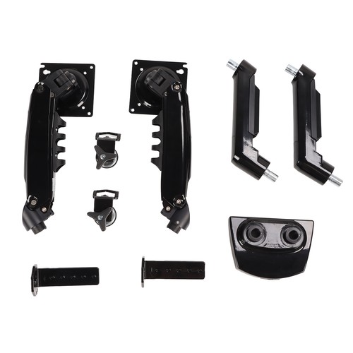 Dual Monitor Desk Mount Stand Adjustable Spring Vesa Arms With C Clam AM - Afbeelding 3 van 24