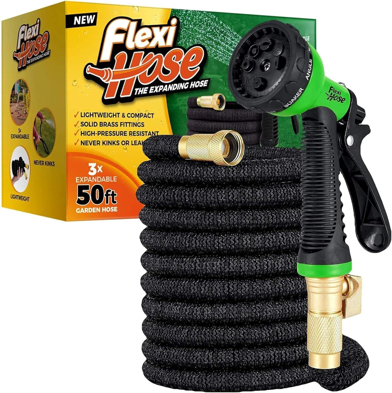 Tubo Estensibile Flexi-Hose 3750D | Nucleo Lattice e 8 Getto Spruzzo