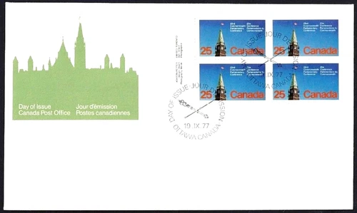 🍁Canada    #740 LLpb   "PEACE TOWER"    Brand New  1977 First Day Cover