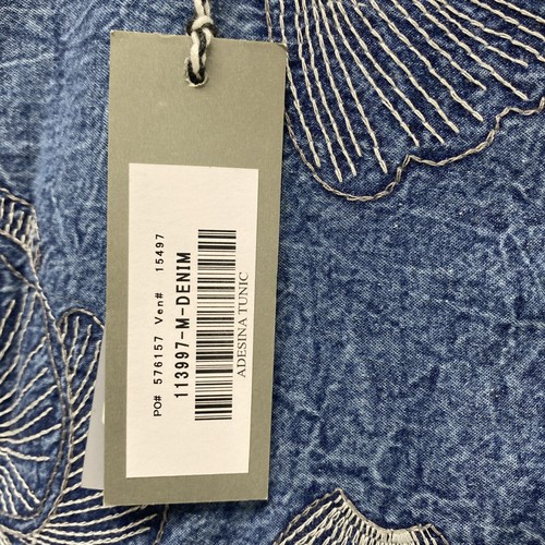 Neu mit Etikett Anthropologie Conditions Apply ärmelloses Adesina Tunika Jeanskleid Größe M - Bild 3 von 14