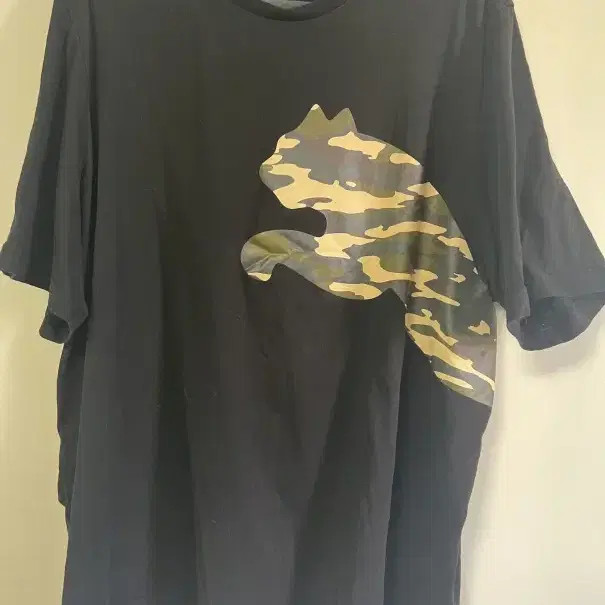 Puma Camo Cat Logo Short Sleeve T-Shirt XL 105