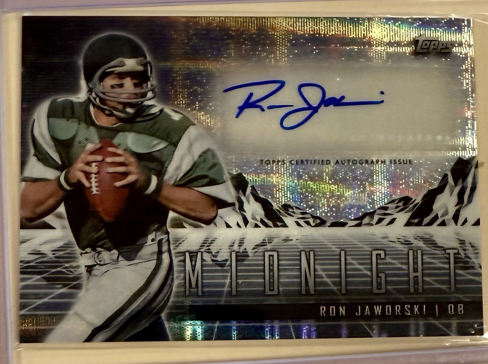 2024 Topps Midnight - Horizon Signatures Ron Jaworski #HZS-RJ (AU)