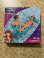 Pool Float Swim Raft Ariel Little Mermaid Disney Princess Inflatable Girls Gift
