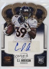 2013 Panini Crown Royale Gold Holo Die-Cut Signatures 20/25 CJ Anderson Auto nd3