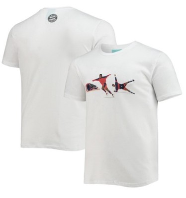 Adidas Bayern Munich Giovane Élber Hands-of-God Players T-Shirt White Size L New