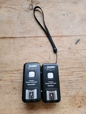 Set Calumet Pro Wireless CANON Studio Flash Trigger Receiver Transmitter RRP £79