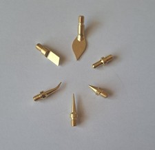 Soldering iron threaded tips Parkside PLS48 compatible replacement bits Brass