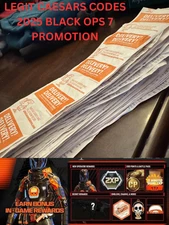 LITTLE CAESARS CODE RECEIPT PROMOTION COD BLACK OPS 7 GLOBAL BUY 5 GET 1 FREE !!