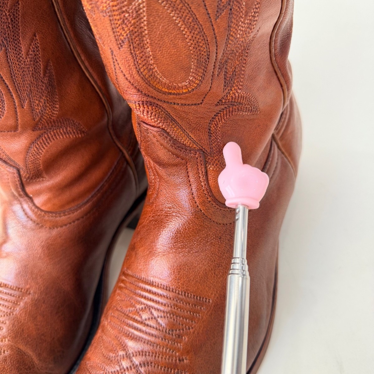 Boulet Western Boots Made in Canada Brown Leather Roper 