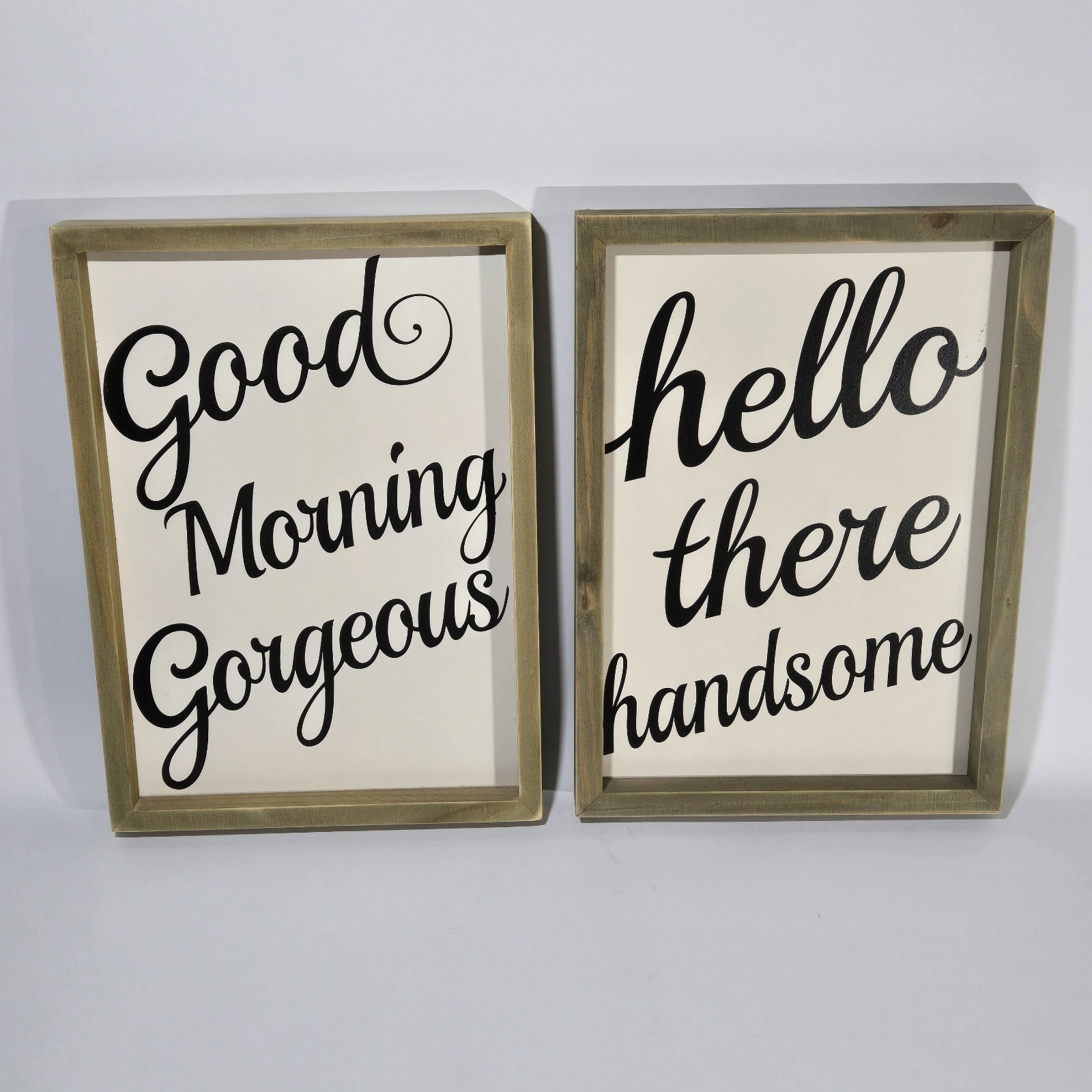 Hermosa decoración de arte de pared a juego Hello There hermosa y buenos días