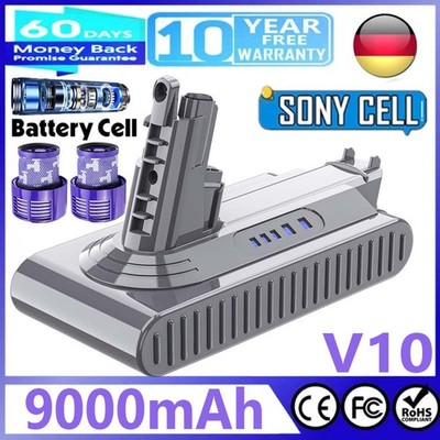 9000mAh für Dyson V10 25.2V Ersatzakku Animal Absolute Motörhead Handstaubsauger