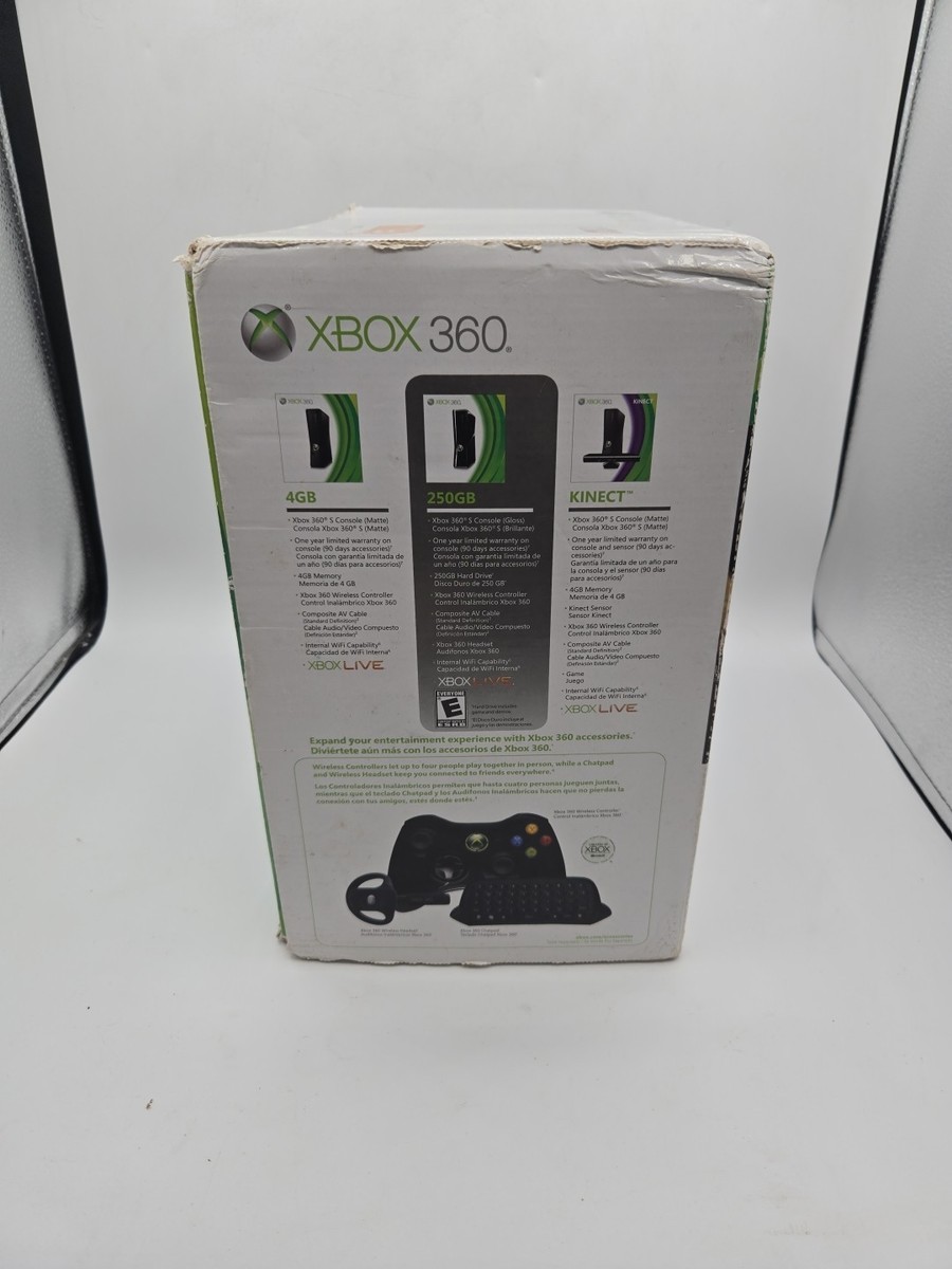 Microsoft Xbox 360 Launch Edition 250GB Glossy Black Console In