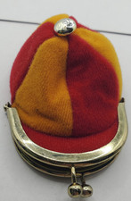 Vintage Beanie Cap / Hat Coin / Change Purse - 4" x 2.5"