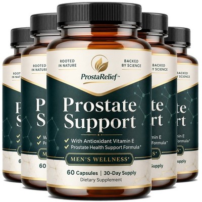 ( 5 Pack ) ProstaRelief Prostate Supplement Daily Mens Health Support 60 Capsule