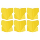 Dart Flights, 6 Pack PET Darts Accessories Replacement Parts Yellow