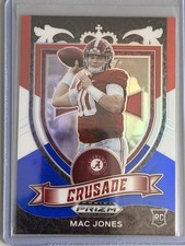 2021 Panini Prizm Draft Picks - Crusade Mac Jones #170 Red White & Blue Prizm RC