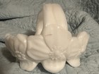 Vintage Westmoreland Milk Glass Dogwood Split Handle Basket Candy / Trinket Dish — photo 6