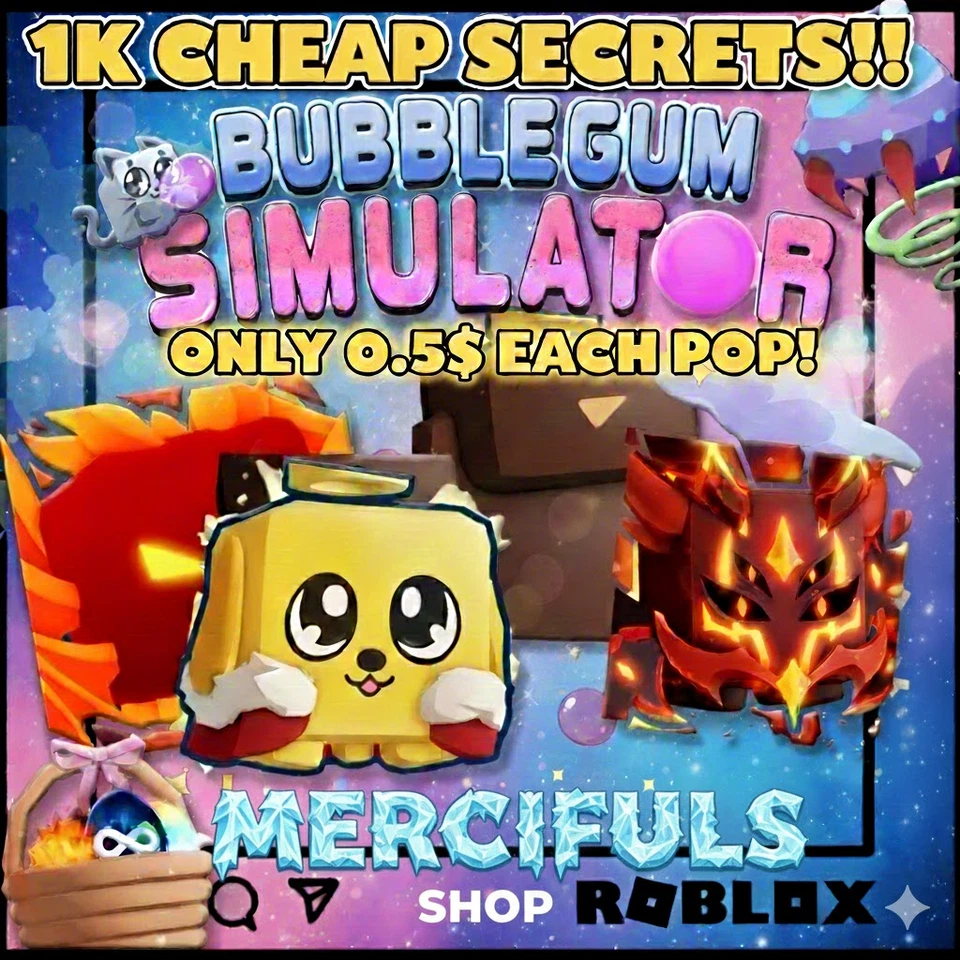 RUMBLE STUDIOS BGSI cheap secret pets 1K SECRETS FOR CHEAP MASS AMOUNTS THOUSANDS TO PURCHASE!