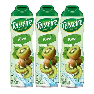 Teisseire Getränke-Sirup Kiwi 600ml - Intensiv im Geschmack (3er Pack)