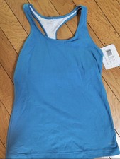 Jockey Women's Sport Sky Blue Tank Top Size M Sleeveless New